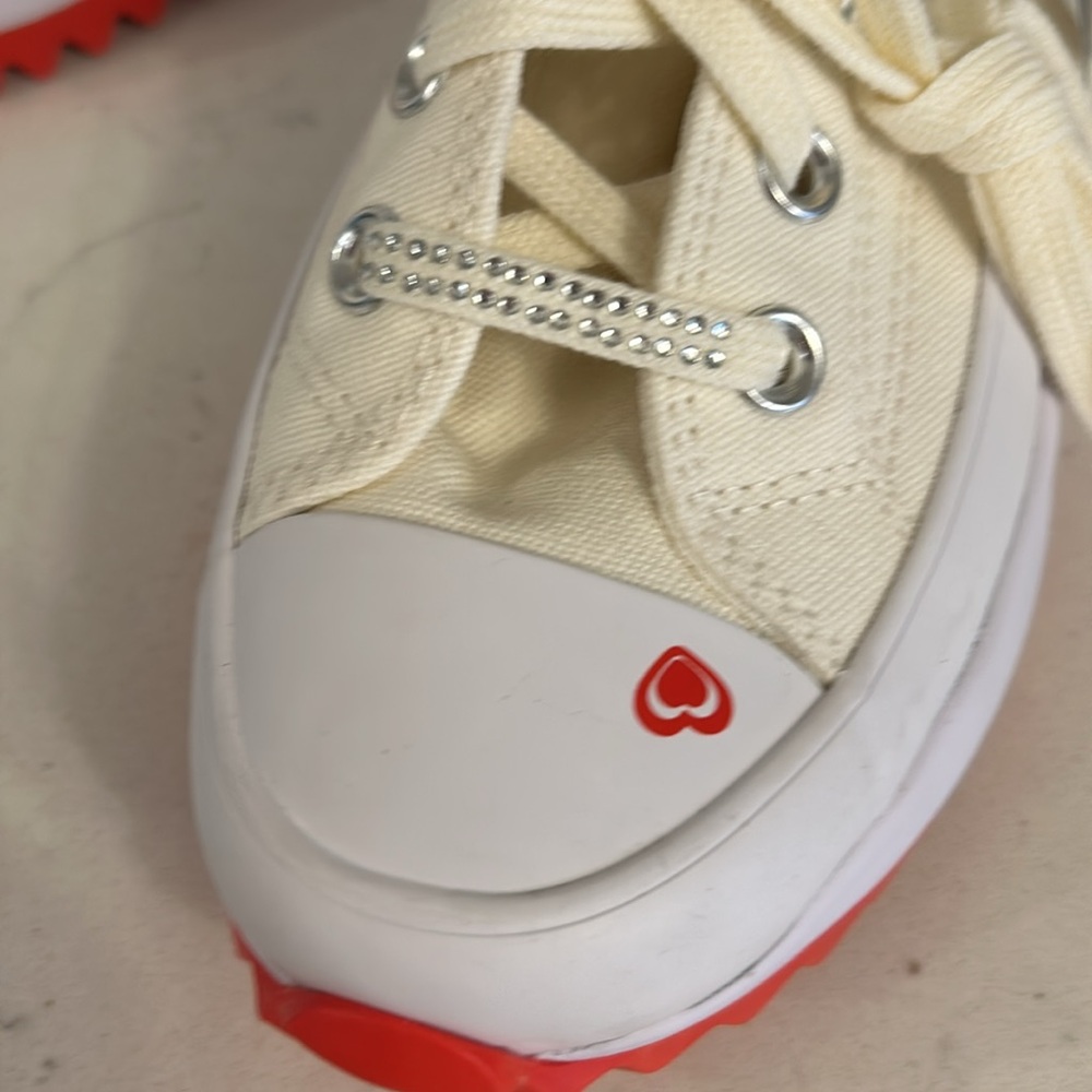 CONVERSE CHUCK TAYLOR RARE   Run Star Hike Platform Y2K HEART sneakers. - Picture 14 of 15
